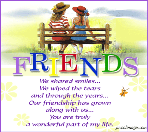 Happy Birthday My Friend Two Girls Sitting GIF