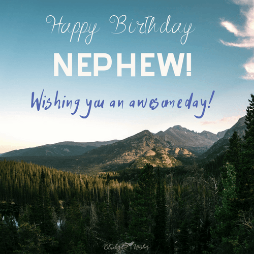 Happy Birthday Nephew Awesome Day Wishes GIF