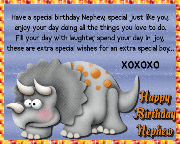 Happy Birthday Nephew Enjoy Your Day Special Wishes GIF