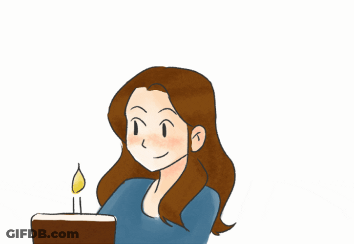Happy Birthday Niece Blow Candle GIF