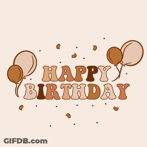 Happy Birthday Niece Pink Balloons Bouncing GIF