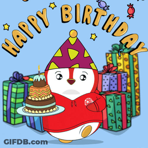 Happy Birthday Niece Pudgy Penguins Lot Of Gifts GIF