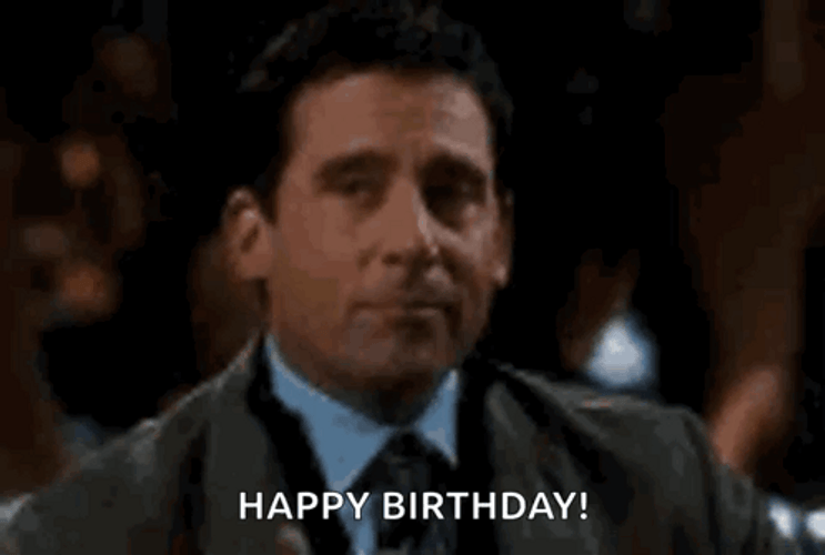Happy Birthday Office Steve Carell GIF