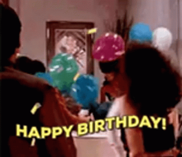 Happy Birthday Party Confetti Setup GIF