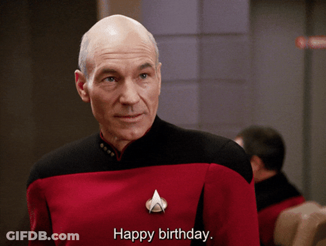 Happy Birthday Picard Star Wars GIF