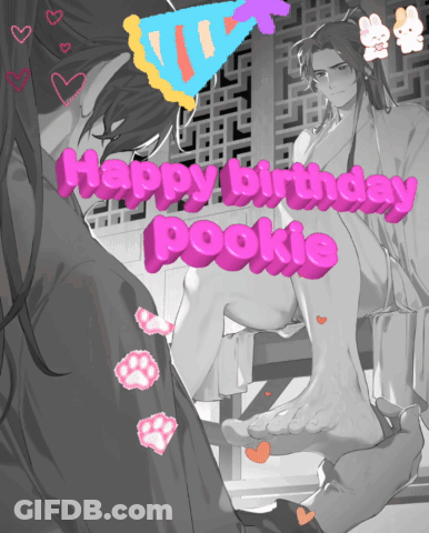 Happy Birthday Pookie Drawing GIF