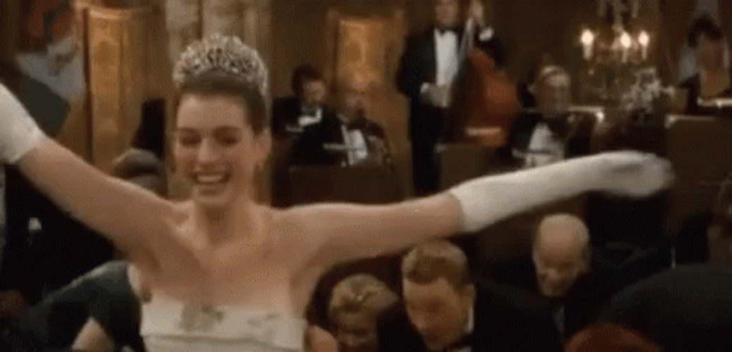 Happy Birthday Princess Diaries Anne Hathaway GIF