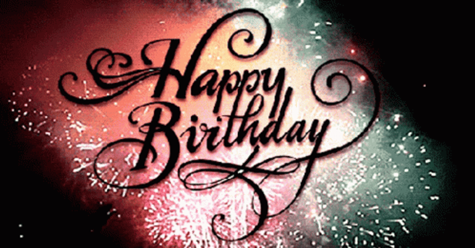 Happy Birthday Princess Fireworks Celebration GIF