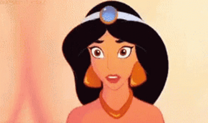 Happy Birthday Princess Jasmine Excited Greeting GIF