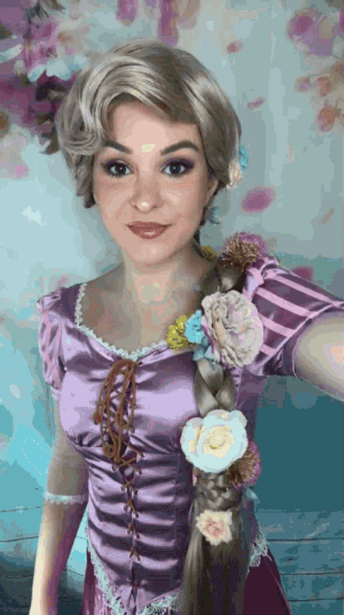 Happy Birthday Princess Rapunzel Cosplay Greeting GIF