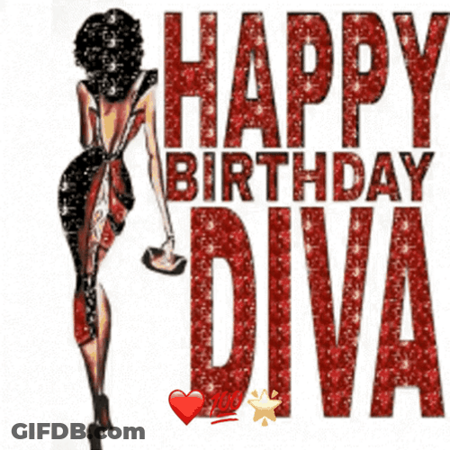 Happy Birthday Queen Diva GIF