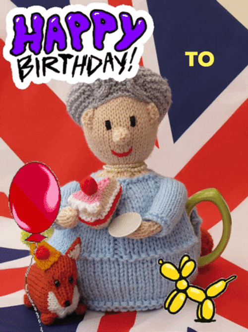 Happy Birthday Queen Elizabeth With Her Pet GIF