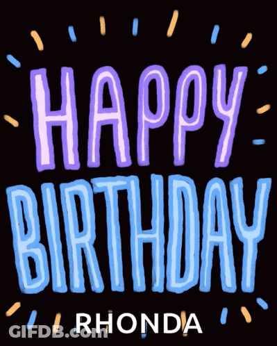 Happy Birthday Rhonda GIF