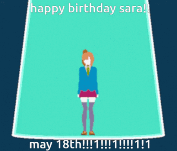 Happy Birthday Sara May 18Th GIF