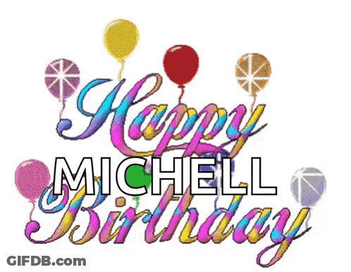 Happy Birthday Sign With Balloons GIF