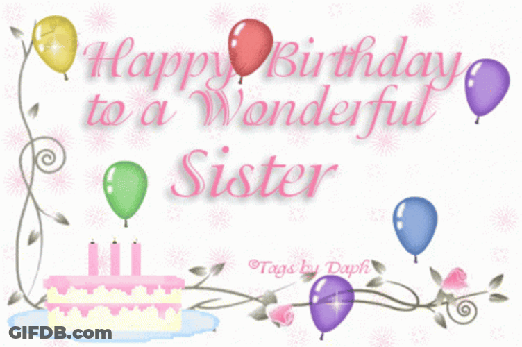 Happy Birthday Sis GIF