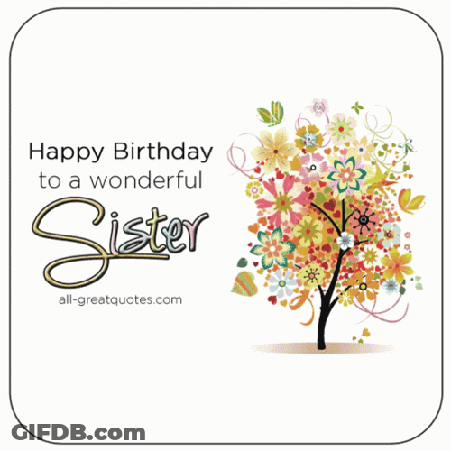 Happy Birthday Sis GIF