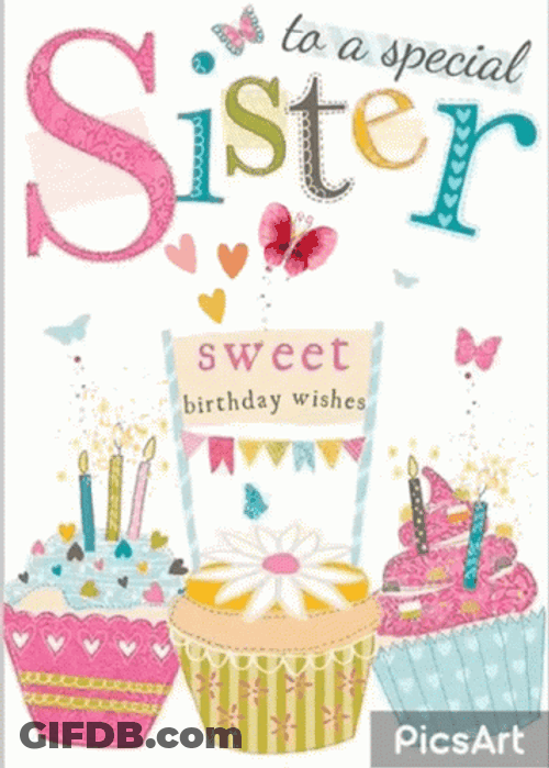 Happy Birthday Sis GIF