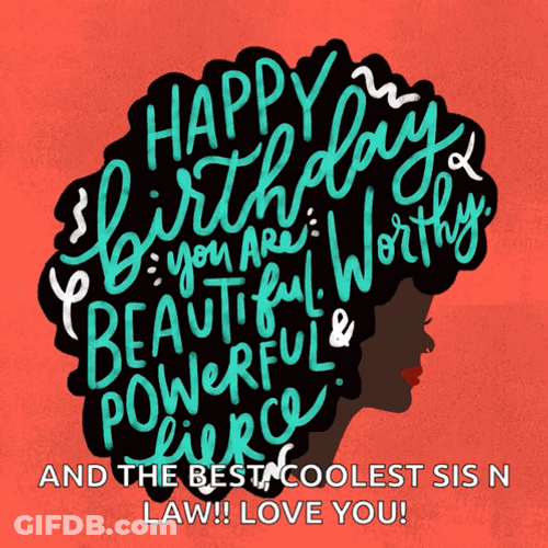 Happy Birthday Sis Sweet Message GIF