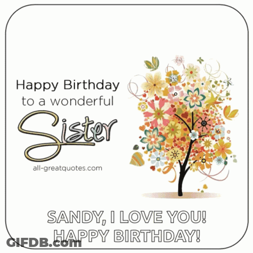 Happy Birthday Sis GIF