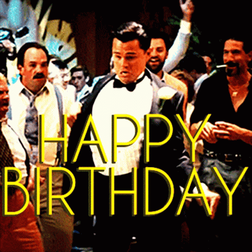 Happy Birthday Sister Funny Meme Leonardo DiCaprio Dancing GIF