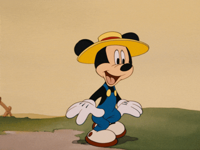 Happy Birthday Sister Funny Meme Mickey Mouse Cake GIF