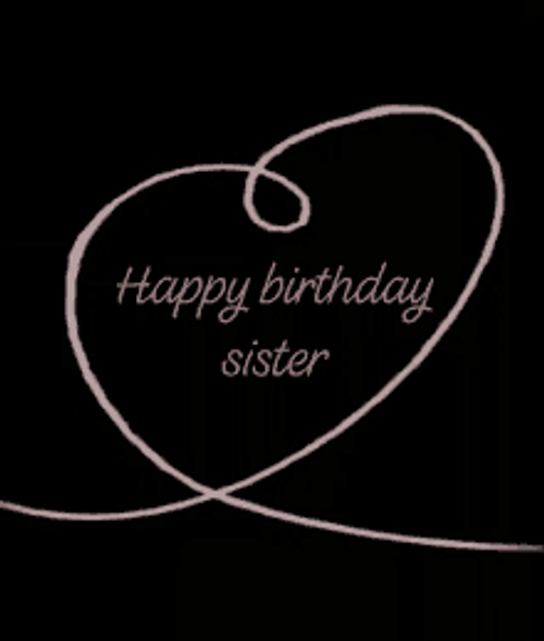 Happy Birthday Sister Heartstring GIF
