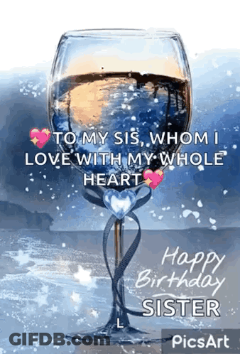 Happy Birthday Sister I Love You GIF