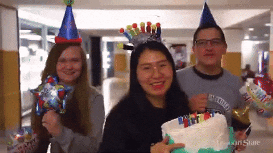 Happy Birthday Sister In Law Funny Excited Celebrant Meme GIF