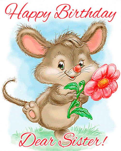 Happy Birthday Sister Rat GIF