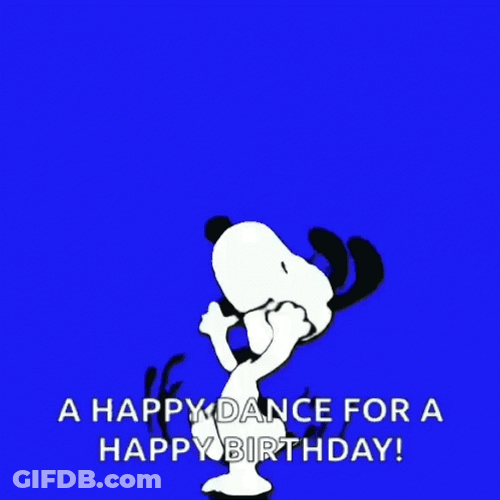 Happy Birthday Snoopy GIF