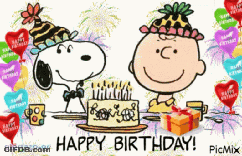Happy Birthday Snoopy GIF