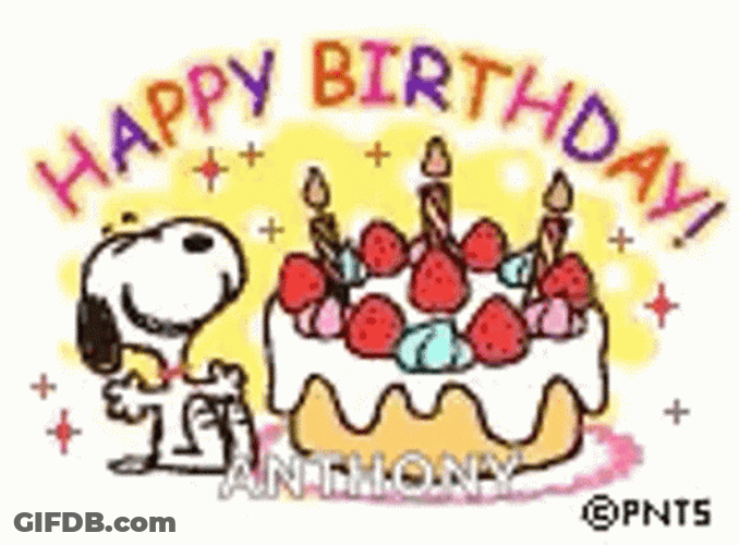 Happy Birthday Snoopy GIF