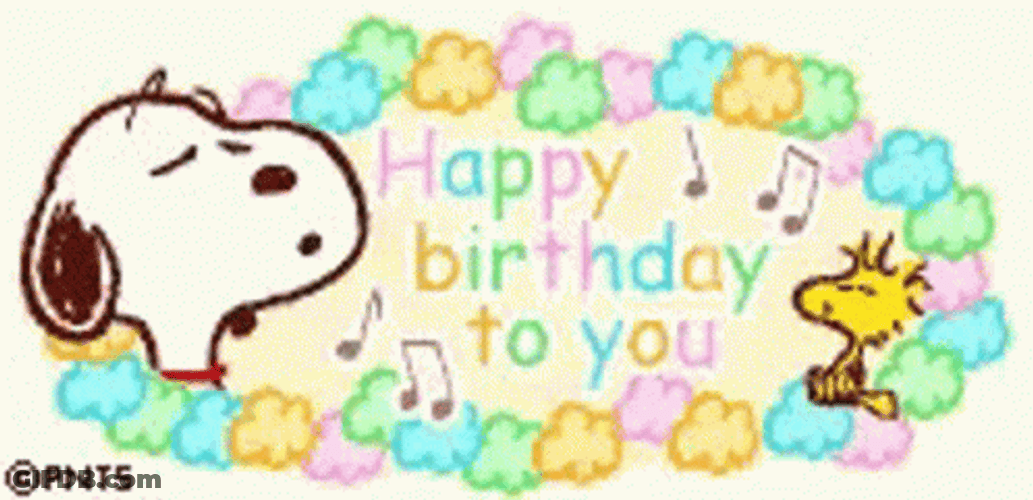 Happy Birthday Snoopy GIF