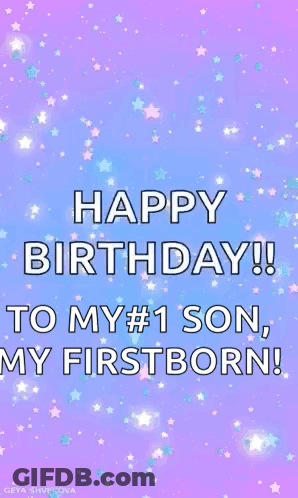 Happy Birthday Son Card GIF
