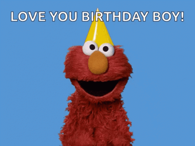 Happy Birthday Son Elmo Sesame Street GIF