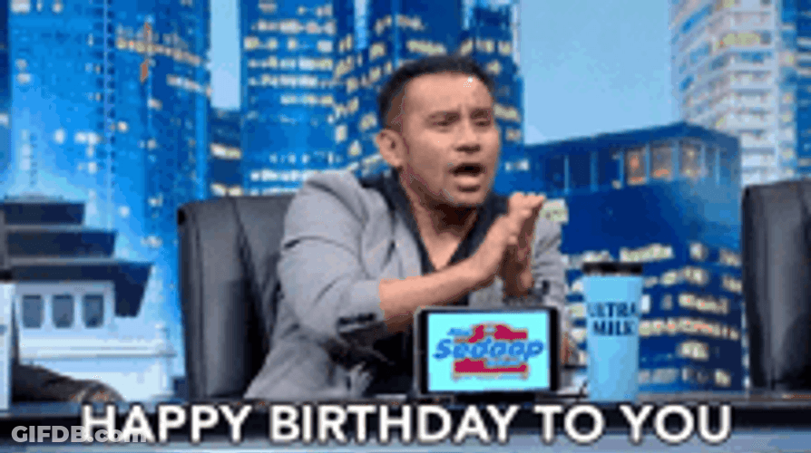 Happy Birthday Song Clapping Talk Show Host GIF