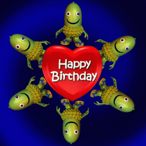 Happy Birthday Spin Fishing Artwork GIF