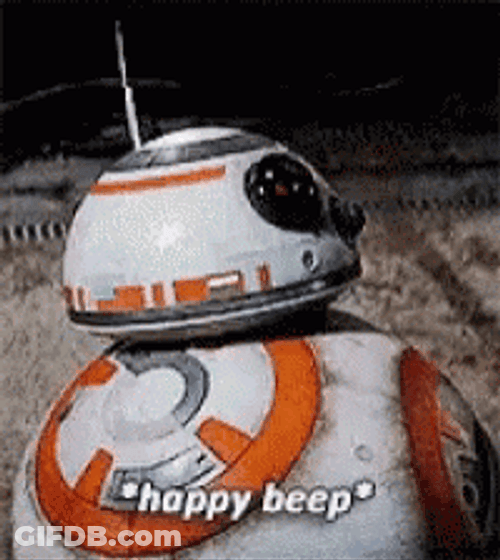 Happy Birthday Star Wars BB-8 GIF