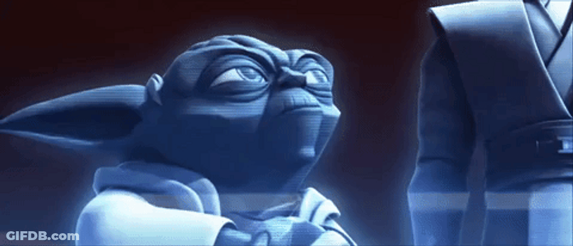 Happy Birthday Star Wars Gift Yoda GIF