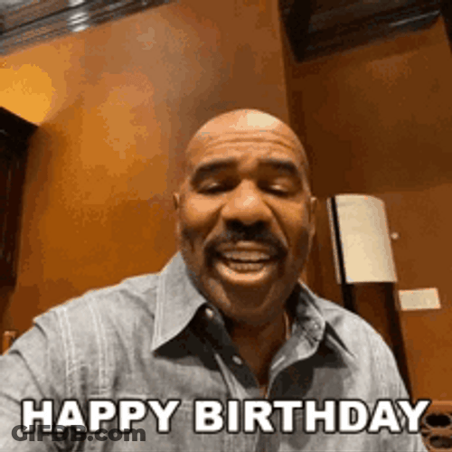 Happy Birthday Steve Harvey Greeting GIF