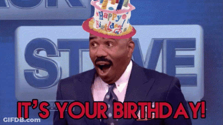 Happy Birthday Steve Harvey Hat GIF
