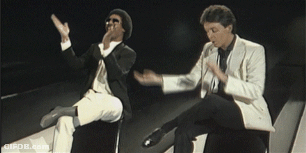 Happy Birthday Stevie Wonder And Paul McCartney GIF