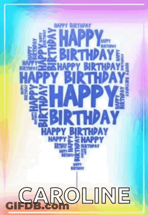 Happy Birthday Sweet Caroline GIF