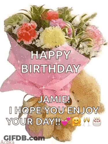 Happy Birthday Teddy Bear GIF