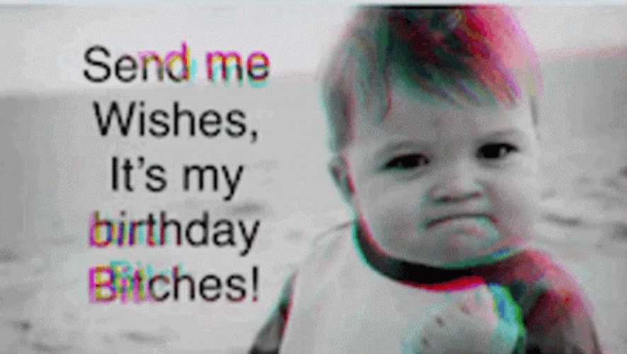 Happy Birthday To Me Grumpy Baby GIF