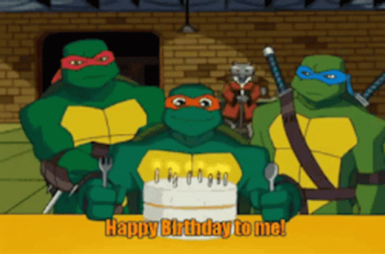 Happy Birthday To Me Teenage Mutant Ninja Turtles GIF