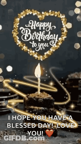 Happy Birthday To You I Hope You Have A Blessed Day Love You GIF