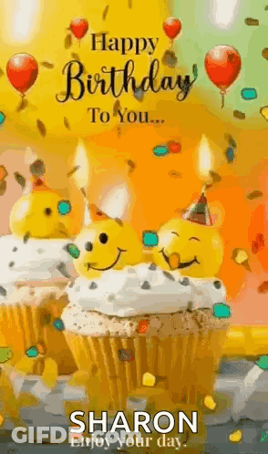 Happy Birthday To You Sharon Enjoy Your Day GIF