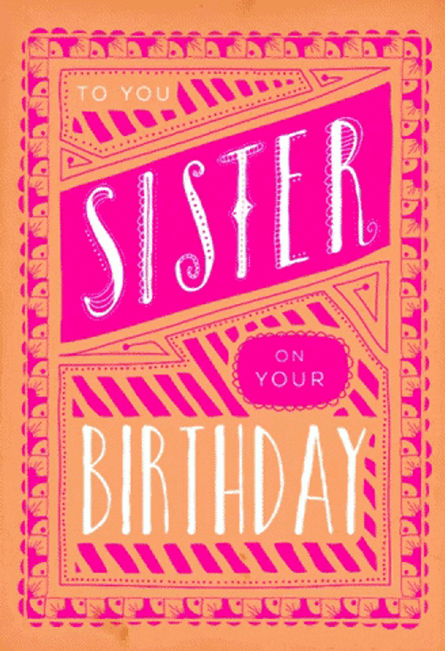 Happy Birthday To You Sister In Law Card GIF